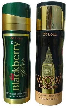 ROSIL BLACKBERRY HILTON AND WOW LONDON DEODORANT COMBO Body Spray  -  For Men