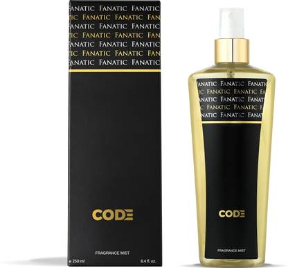 FANATIC CODE Body Mist for Men with Long-Lasting Woody Aromatic Spray Body Mist  -  For Men