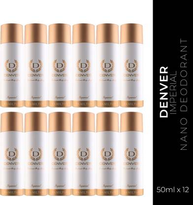 डेनवर Imperial Nano Deo Long Lasting Set of 12  -  पुरुषों के लिए