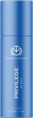 THE MAN COMPANY Deodorant For Men - Privilege Active | Premium Fragrance | Long-lasting Freshness | Perfect For Everyday Use | Protects Against Body Odour | Keeps You Active | Lemon, Lavender & Sandalwood Deodorant Spray  -  For Men
