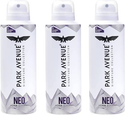 PARK AVENUE Men Neo Signature Collection | Deodorant Spray | Fresh Long-Lasting 150ml each Deodorant Spray - For Men