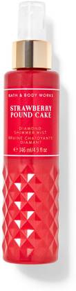 BATH & BODY WORKS Strawberry Pound Cake Diamond Shimmer Mist Body Mist  -  For Men & Women