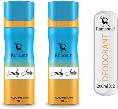 RAMSONS Sandy Shore Deodorant Spray  -  For Men & Women