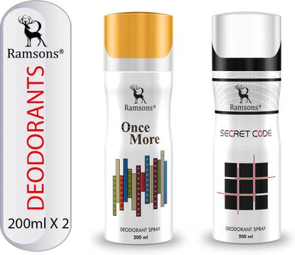RAMSONS Secret Code and Once More Deodorant Combo Deodorant Spray  -  For Men & Women