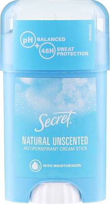 Secret Natural Unscented Antiperspirant Deodorant Stick - 40ml Deodorant Stick  -  For Women