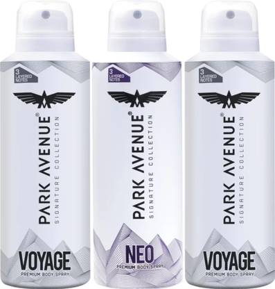 PARK AVENUE Voyage & Neo Combo Deodorant Spray  -  For Men