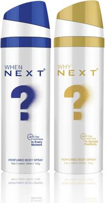 NEXT Why? When? Body Deodorant Spray  -  For Men & Women