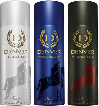 DENVER Sporting Club Rider, Goal & Victor Body Spray  -  For Men