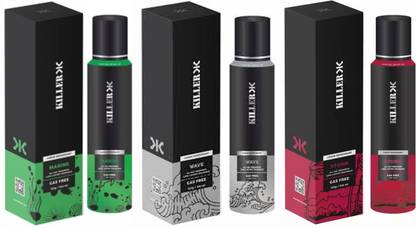 KILLER Wave, storm, marine Deodorant Body Spray  -  For Men & Women