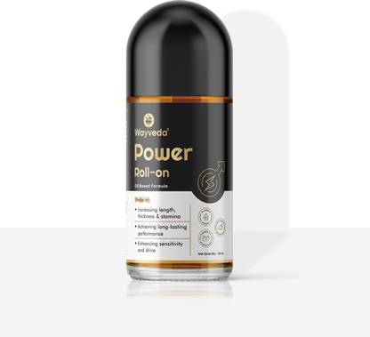 WAYVEDA Power Roll-On for Energy & Strength – Herbal Formula Deodorant Roll-on  -  For Men