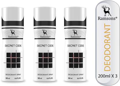 RAMSONS Secret Code Deodorant Spray  -  For Men & Women