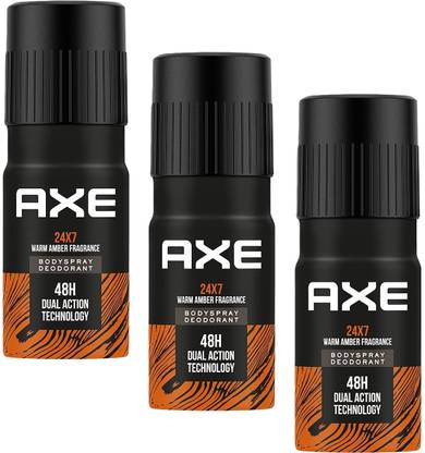 AXE 24x7 Warm Amber - (150ml each) Deodorant Spray  -  For Men