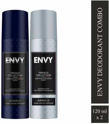 Envy Arnold & George Set of 2 Long Lasting Perfume Body Spray  -  For Men