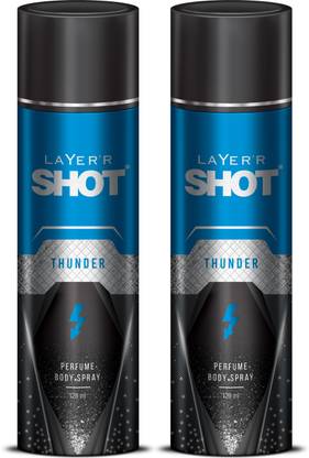 LAYER'R Shot Thunder Deodorant Spray  -  For Men