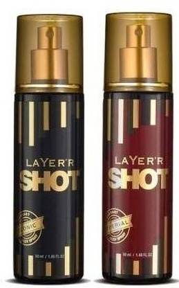 LAYER'R Shot Imperial 50ml & Shot Iconic 50ml Deodorant... Deodorant Spray  -  For Men