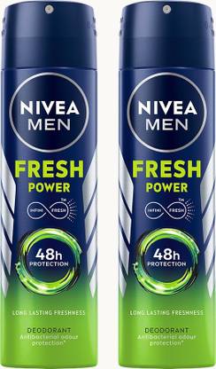 NIVEA new Fresh Power Deodorant Spray  -  For Men