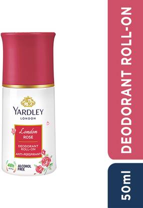 Yardley London by Wipro London Rose Anti-Perspirant with 48-Hour Active Sweat Protection Deodorant Roll-on  -  For Women