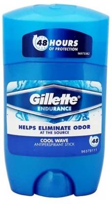 Gillette ENDURANCE COOL WAVE Deodorant Stick  -  For Men