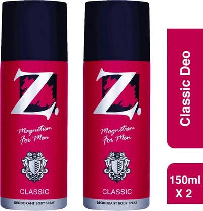 Z - Magnetism for Men DEO 150ML PACK OF 2 (300ML) Deodorant Spray  -  For Men