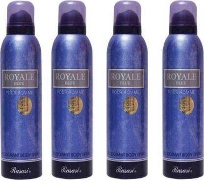 RASASI Royale Blue Men Combo Set4-AZC Body Mist  -  For Men