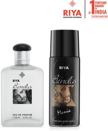 RIYA Bindas Perfume 100 ML & Bindas Deodorant 150 ML for Men Perfume Body Spray  -  For Men