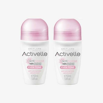 Oriflame ACTIVELLE EVEN TONE ANTI PERSPIRANT DEODORANT (2*50ml) Deodorant Roll-on  -  For Men & Women