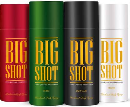 OSCAR Big Shot Deodorant Jazz Club, Privee & Eros (150ml each) Deodorant Spray  -  For Men