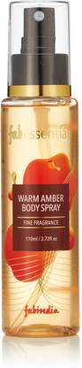 fabessentials Warm Amber Body Spray - 110 ml Body Spray  -  For Men & Women