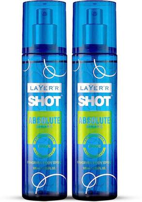 LAYER'R Shot Absolute Series CRAZE Long Lasting Fragrance Perfume Body Spray  -  For Men