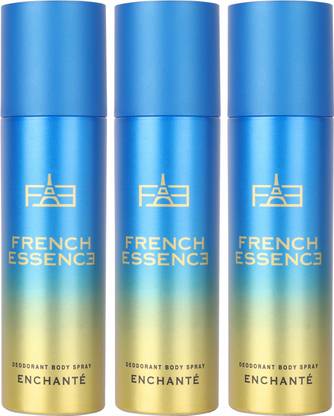 FRENCH ESSENCE Luxury Enchante Deo Body Spray With Long Lasting Fragrance (150 ML Each) Deodorant Spray  -  For Women
