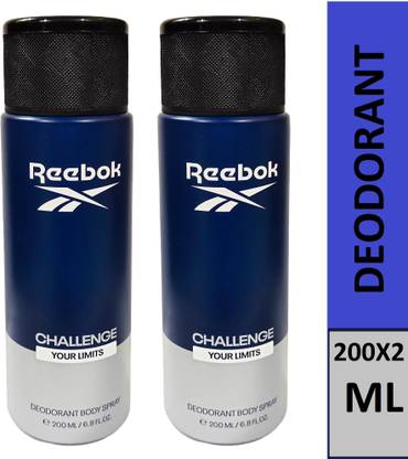 REEBOK Challenge your limits deodorant body spray each Pack2x200 ml Body Spray  -  For Men & Women