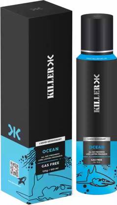KILLER Ocean No Gas Deodorant Deodorant Spray  -  For Men & Women