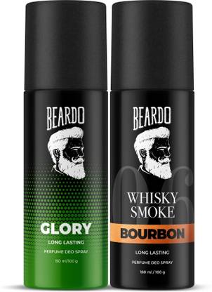 BEARDO Glory & Whisky Smoke Bourbon Body Spray | Long Lasting Deo Combo Deodorant Deodorant Spray - For Men