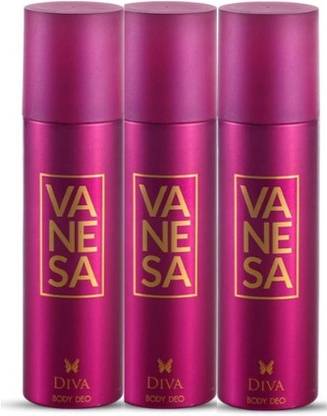 VANESA Diva Body Deo (150 Ml Each) (Pack Of 3) Deodorant Spray - For Women