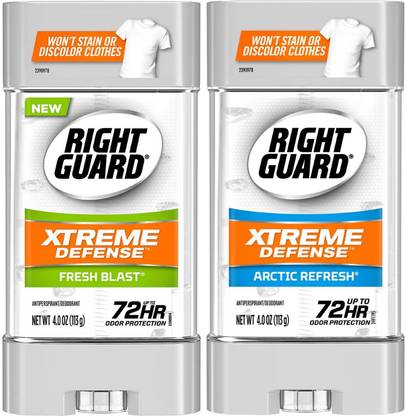 RIGHT GUARD Xtreme Defense Fresh Blast & Arctic Refresh Antiperspirant Deodorant Stick Deodorant Stick  -  For Men