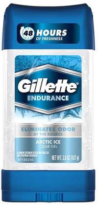 Gillette ARCTIC ICE POWER BEADS ANTIPERSPIRANT CLEAR GEL 107g Deodorant Stick  -  For Men