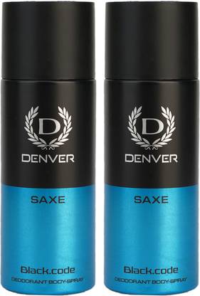 DENVER Saxe Black.code Deo Deodorant Spray  -  For Men