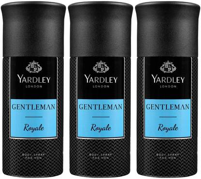 Yardley London Three ROYALE Deodorant Spray  -  For Men
