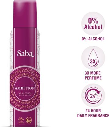 Saba Ambition No Alcohol Body Spray  -  For Women