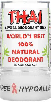 THAI Crystal Natural Deodorant Stick 4.25 Ounces Deodorant Stick  -  For Men & Women