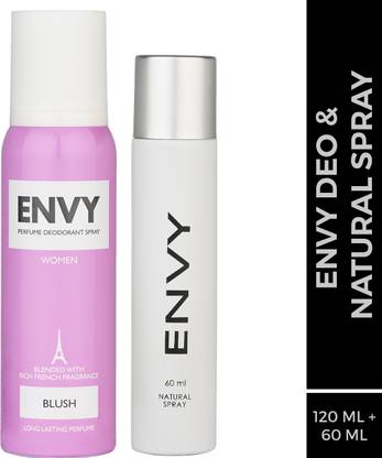 Envy Blush (Deo 120 ml + Perfume 60 ml) Deodorant Spray  -  For Women