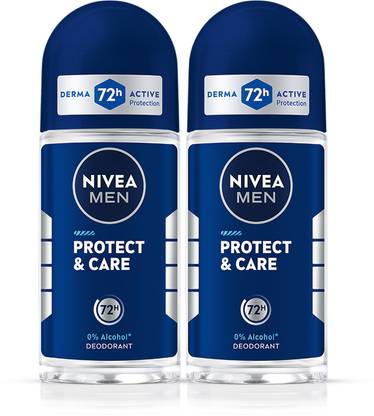 NIVEA Protect and Care Deodorant Roll-on  -  For Men