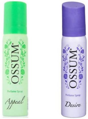 OSSUM Perfume Spray 25 ML - Appeal 1 Pcs & Desire 1 Pcs Perfume Body Spray  -  For Men & Women