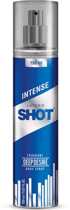 LAYER'R Shot Deep Desire Long Lasting Fragrance Body Spray  -  For Men