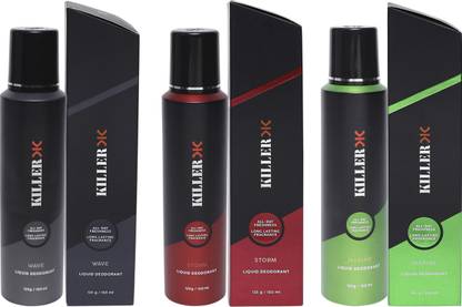 KILLER WVE/STM/MRN-SET STNDRD ASTD Deodorant Spray  -  For Men