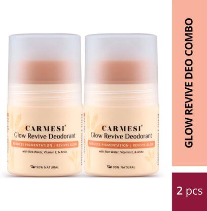 Carmesi Glow Revive Underarm Roll On Deodorant | No Alcohol & Aluminium Deodorant Roll-on  -  For Women