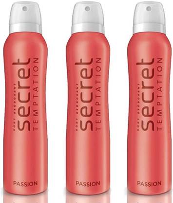 Secret Temptation Passion Deodorant Spray  -  For Men & Women