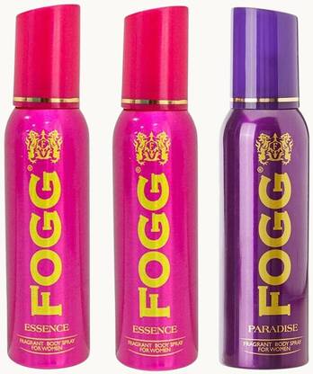 FOGG new Essence & Paradise Fragrant Body Spray For Women 3X120ml Body Spray  -  For Women