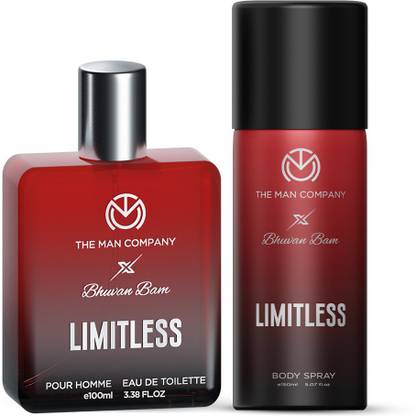THE MAN COMPANY Limitless body spray 150ml + limitless edt 100ml - Combo of 2 Perfume Body Spray  -  For Men