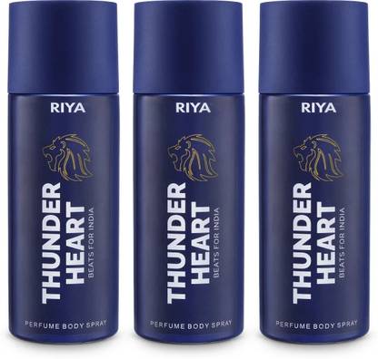 RIYA Thunderheart Blue Deodorant Spray - For Men